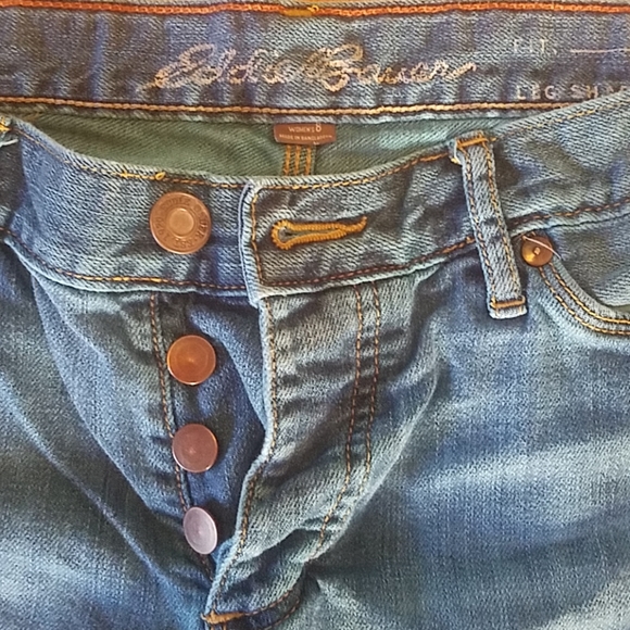 Indigo boyfriend button down jeans - Picture 2 of 3